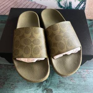 Coach Women's Udele Coated Canvas Slide